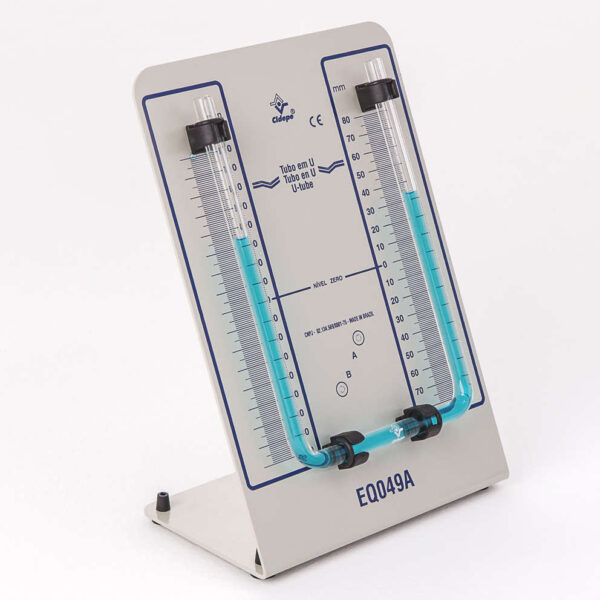 Painel com tubo em U, fluidos - EQ049A