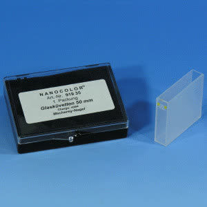 CUBETA DE VIDRO 50MM P/OS ESPECTROFOTOMETROS