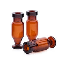 VIAL,MICROV,CRIMP,1.5ML,AMBR,100PK