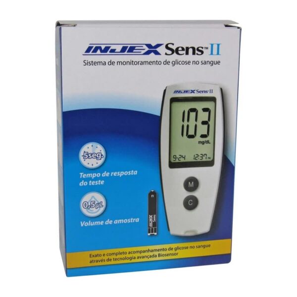 GLICOSÍMETRO (MONITOR E MEDIDOR DE GLICOSE) SENS II - INJEX