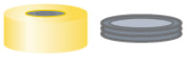 TAMPA PRESSAO ALUM.N20 OURO TB/OA SEP.AMOL.BOR/PTFE C/100PC