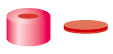 TAMPA PRESSAO ALUM.VERM.N11 TB/OA AB.5,6MM SEP.BOR/PTFE 100