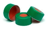 GREEN CRIMP CAP 11MM FEP/R SEPTA C/100PC