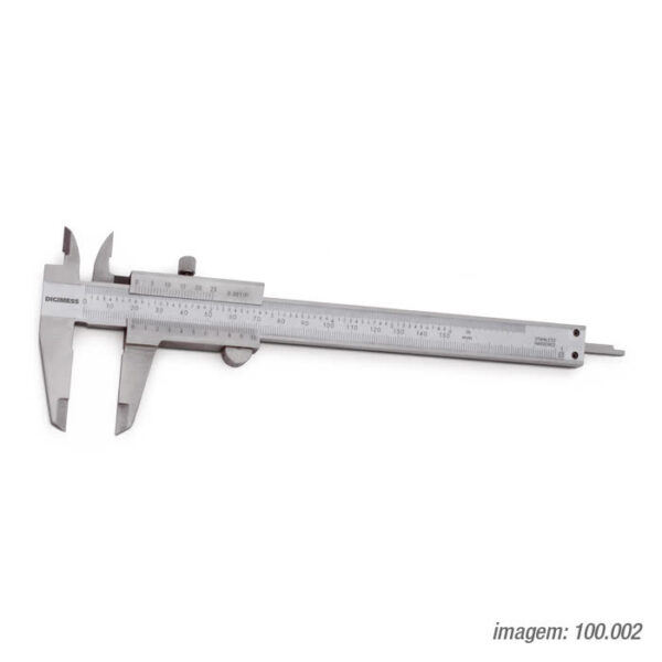 PAQUIMETROS UNIVERSAIS (GRADUACAO 0,02MM/.001") 100.004-TIN 200mm/8"