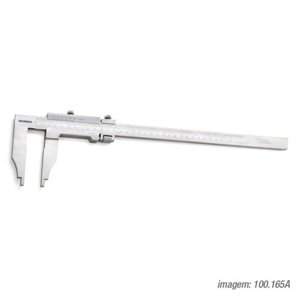 PAQUIMETROS (SERVICOS PESADOS BICOS LONGOS) 100.165B 400mm/16"(200mm)