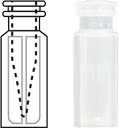 VIAL SNAP RING PP INCOLOR N11 C/INS.VIDRO 0,2ML C/100PC