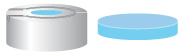 TAMPA PRESSAO ALUM.N20 TB/HS AB.8MM SEPT.SIL/PTFE C/100PC