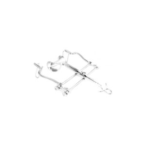 AFASTADOR BAUFOUR ABDOMINAL COM VALVULA CURVA 45 X 80 ABC INSTRUMENTOS CIRÚRGICOS