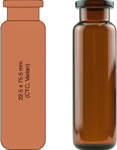 VIAL S/R N20-20 HP/CTC AMBAR 20ML C/100PC
