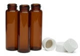 KIT VIAL AMBAR 12ML TAMPA SOLIDA SEPTO PTFE/SIL CX 100UN