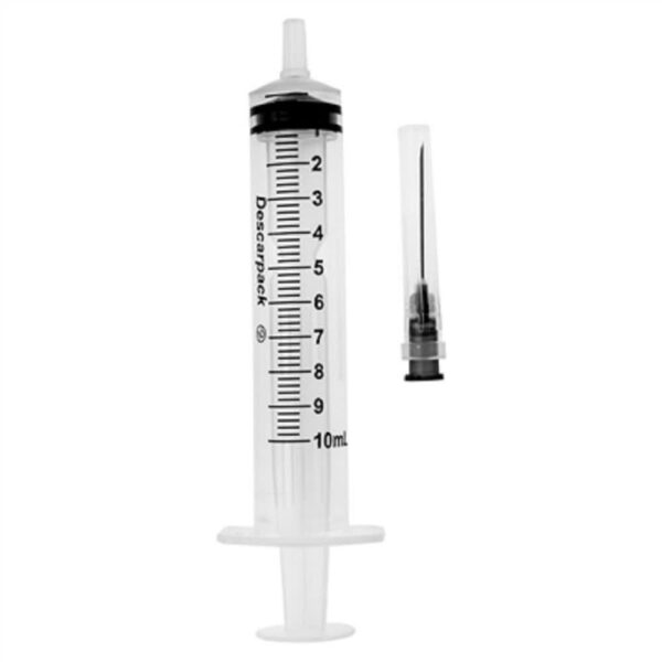 SERINGA 10ML COM AGULHA 25X7MM DESCARPACK