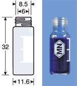 VIAL C/R N9 INCOLOR GRADUADO 11,6X32MM 1,5ML C/100PC