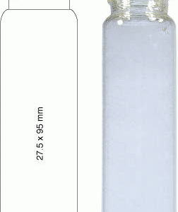 VIAL C/R N24(EPA) INCOLOR 27,5X95MM 40ML C/100PC