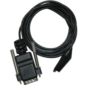 Cabo Dispersivo Ibramed Para Heccus - Entrada Db9 - Conector Jacaré - 01 Fio - Preto