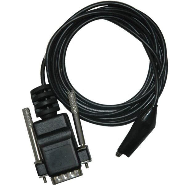 Cabo Dispersivo Ibramed Para Heccus - Entrada Db9 - Conector Jacaré - 01 Fio - Preto