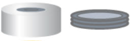 TAMPA PRESSAO ALUM.N20 SEP.AMOL.BOR/PTFE HIGH PURITY C/100