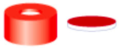 TAMPA PRESSAO SNAP RING VERMELHO N11 C/AB.SEP.SIL/PTFE C/100