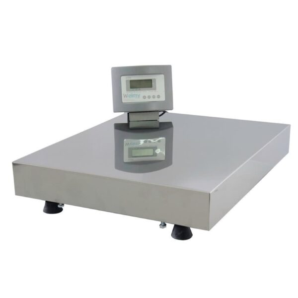 Balança W 300 S/C 40x50 LCD BAT (300kg x 50g) - Inox