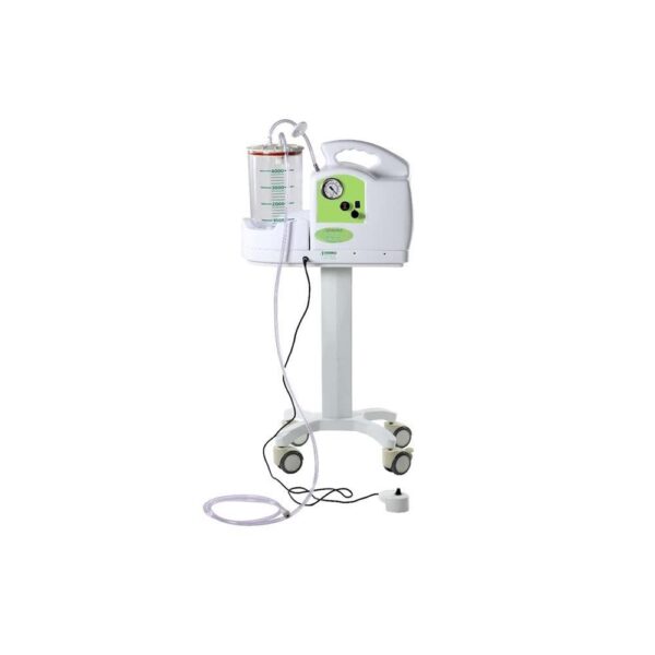 ASPIRADOR CIRÚRGICO LIPOASPIRAÇÃO FRASCO 5 LT SUPORTE C/ RODÍZIOS INALAMED
