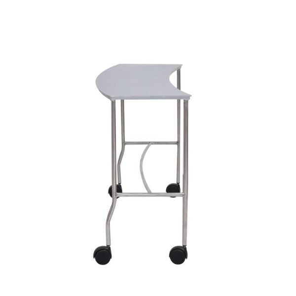 MESA SEMI-CIRCULAR INOX SEM PRATELEIRA - SALUTEM - Imagem 3