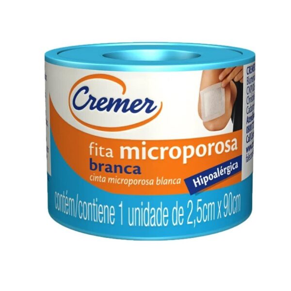 FITA MICROPORE BRANCA 2,5 CM X 10M CREMER
