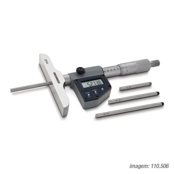 MICROMETROS DIGITAIS PROFUNDIDADE (BASE 63MM) 110.504-NEW (IP65) 0-25mm