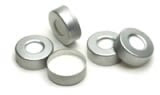 TAMPA DE ALUMINIO 20MM COM SEPTO TEFLON/SILICONE C/100PC