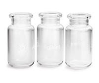 VIAL,HS,CRIMP,RB,10ML,CLR,CERT,100PK