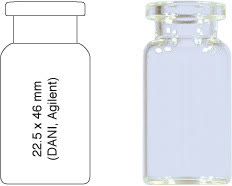 VIAL S/R N20-10 DANI INCOLOR 22X45MM 10ML C/100PC