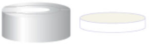 TAMPA PRESSAO ALUM.N20 TB/HS AB.8MM SEPT.SIL/PTFE C/100PC