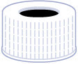 TAMPA ROSCA BRANCA N24 AB.CENTRAL C/100PC