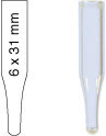 INSERT N11-1 HP E N9-1 SIL.C/FUNDO FINO 5,5X30MM 0,2ML C/100