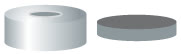 TAMPA PRESSAO ACO N20 TB/OA-M AB.5MM SEP.BOR./PTFE C/100PC