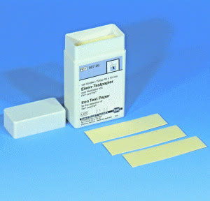 TESTE QUALITATIVO FERRO 10MG/L C100 TIRAS