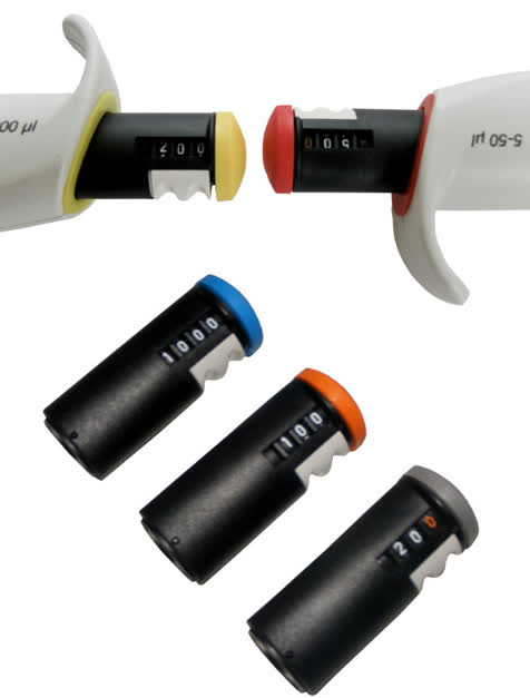 KNOB CONTROLADOR VOL.VAR. P/ MICROPIPETAS 10-100UL