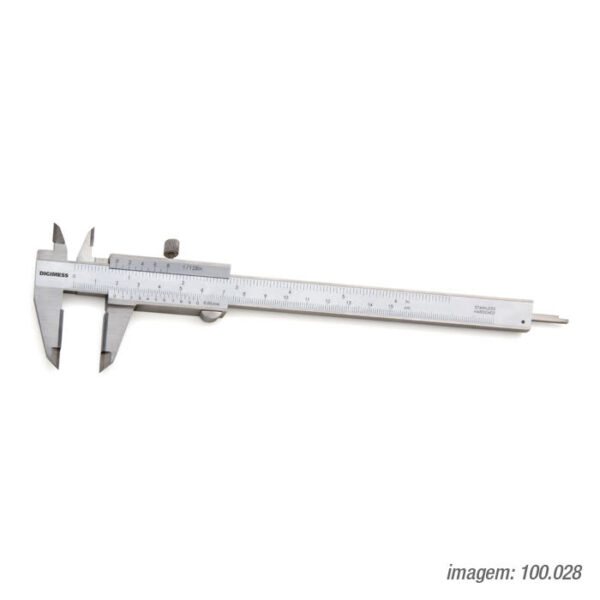 PAQUIMETROS UNIVERSAIS (METAL DURO) 100.032 200mm/8" (0,02mm)