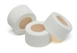 24-414 WHITE OPEN TOP CAP PTFE/SI