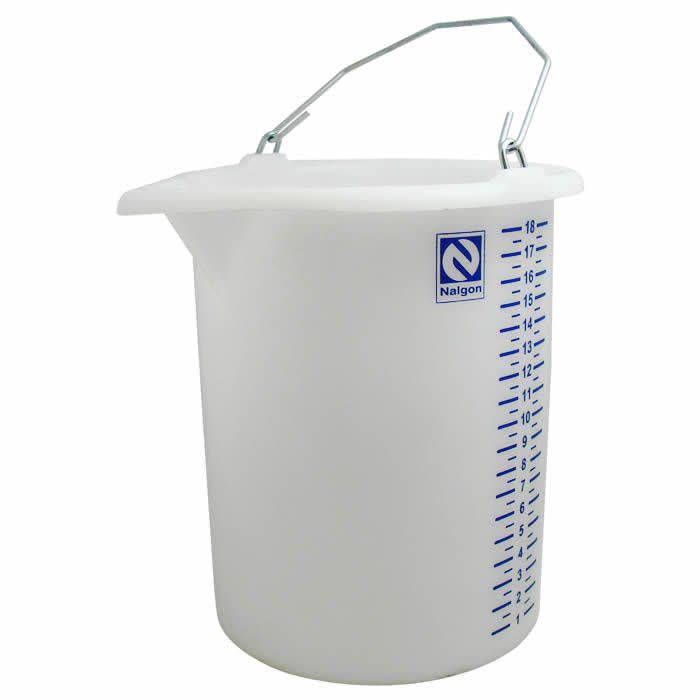 Balde em Polietileno Graduado com Bico - Não Autoclavável 20 Litros