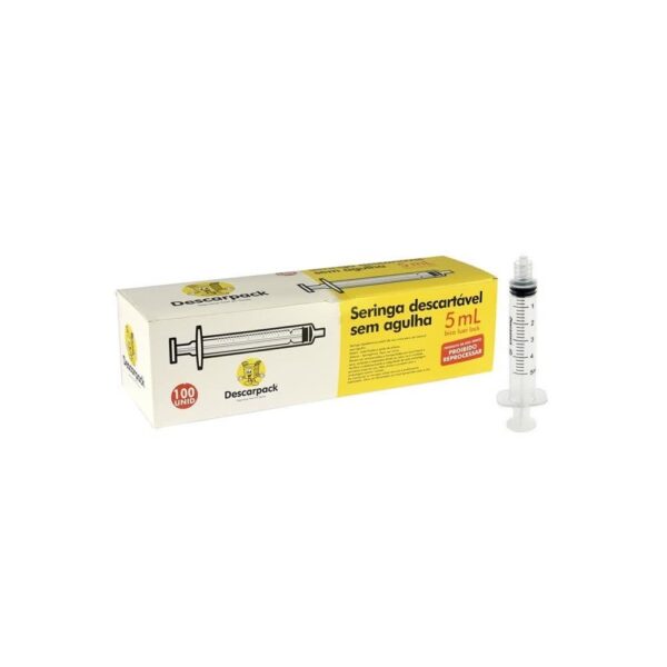 SERINGA DESCARTÁVEL LOCK 05 ML C/100 DESCARPACK