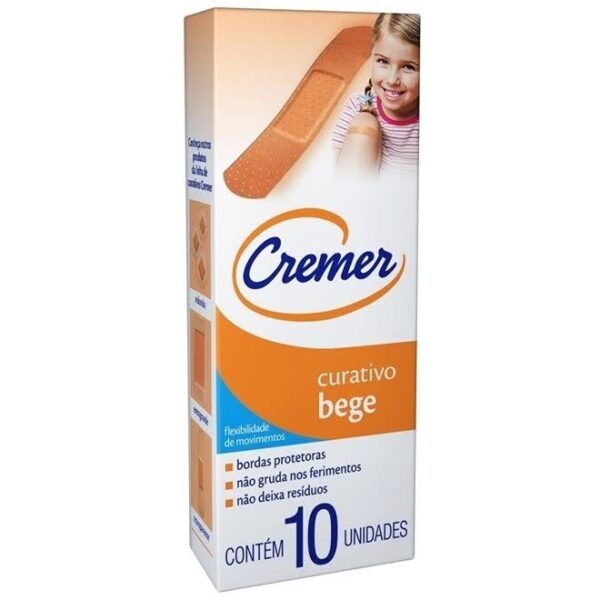 CURATIVO ANTISSÉPTICO BEGE (BAND-AID) C/10 CREMER