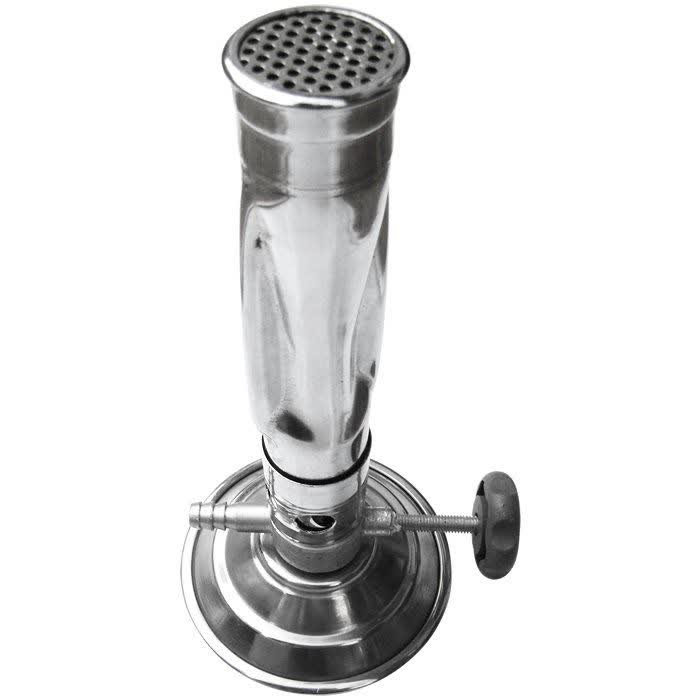 Bico Meker com Registro para Gás e Regulagem de Entrada de Ar