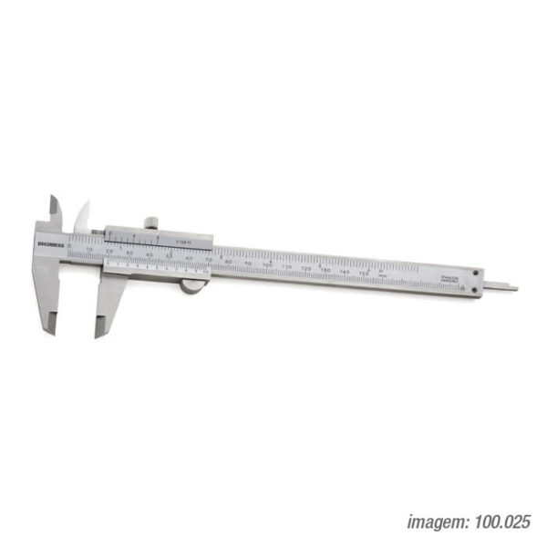 PAQUIMETROS UNIVERSAIS (GRADUACAO 0,02MM/1/128") 100.025-TIN 150mm/6"
