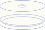 TAMPA PRESSAO PE N20 AB.CENT.4,3MM C/100PC