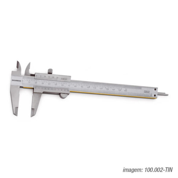 PAQUIMETROS UNIVERSAIS (GRADUACAO 0,02MM/.001") 100.004-TIN 200mm/8" - Imagem 3