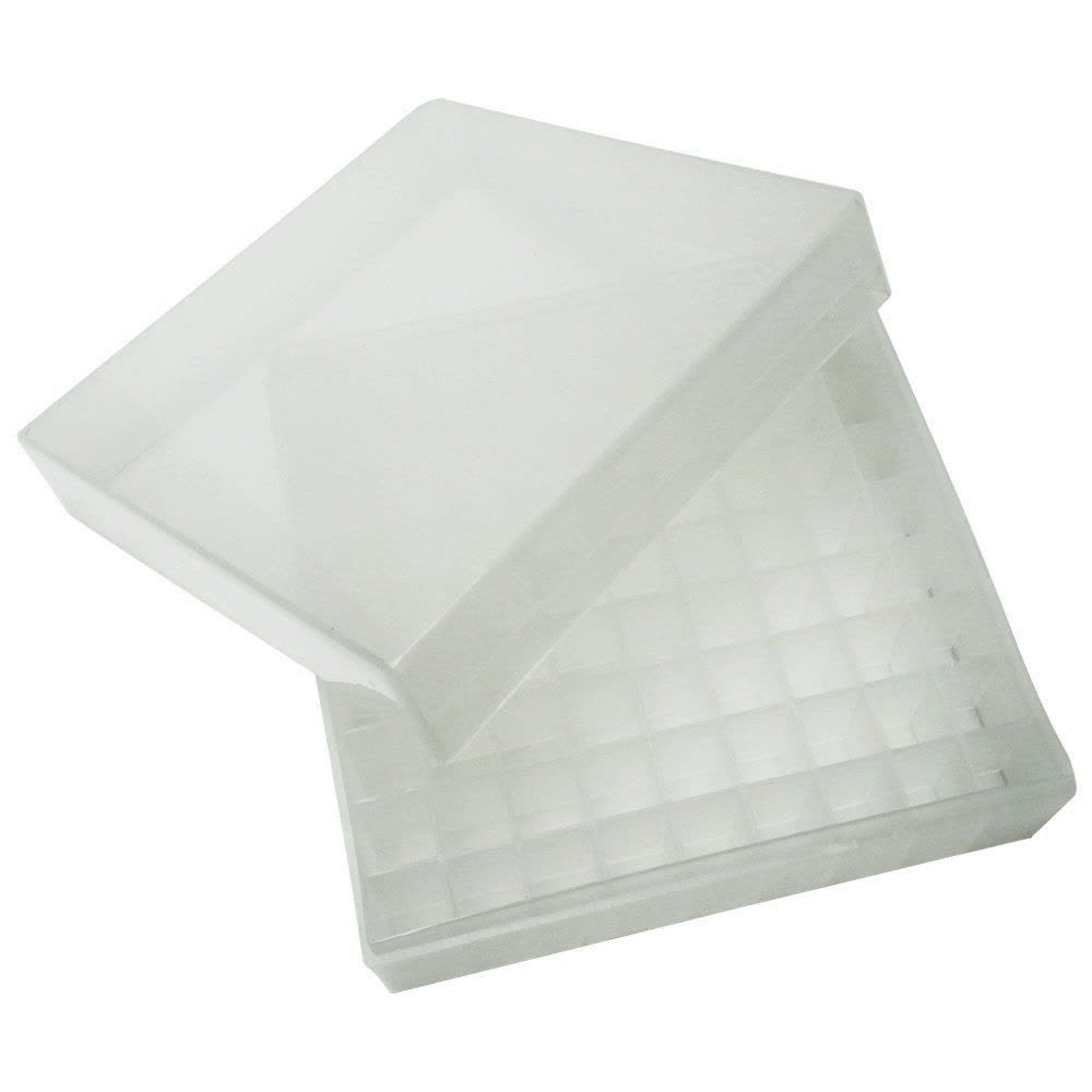 Caixa em Polipropileno (Criobox) para 100 Tubos de 1,5 - 2,0mL com Tampa Destacável
