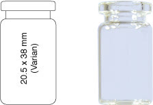 VIAL S/R N20-5 DIN INCOLOR 20,5X38MM 5ML C/100PC