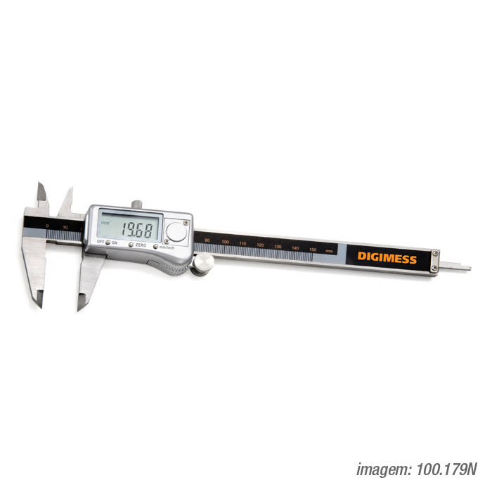 PAQUIMETROS DIGITAIS (CAIXA METALICA) 100.179O 200mm/8"