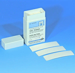 TESTE QUALITATIVO SULFITO 10MG/L C/100 TIRAS
