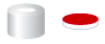 TAMPA PRESSAO ALUM.N8 TS/OA INCOLOR 4MM SEP.BOR/PTFE C/100PC
