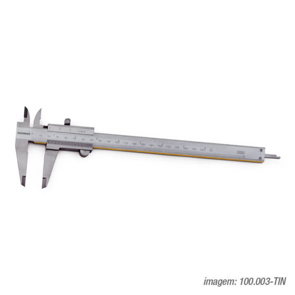 PAQUIMETROS UNIVERSAIS (GRADUACAO 0,05MM/1/128") 100.001A-TIN 150mm/6" - Imagem 6
